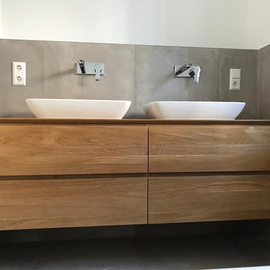 Waschbecken Konsole mit Schubladen